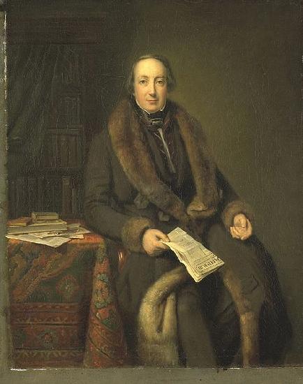 Therese Schwartze Portrait of Pieter Arnold Diederichs oil painting image